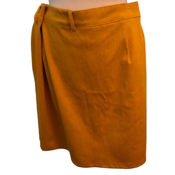 Crazy Train Lawmaker Mustard Colored Skirt, Plus Size 3X - Picture 3 of 5